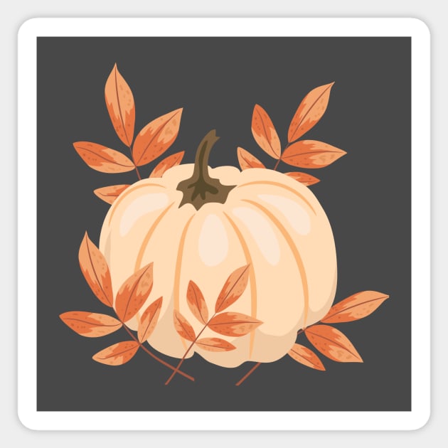 Bright Pumpkin Sticker by SWON Design